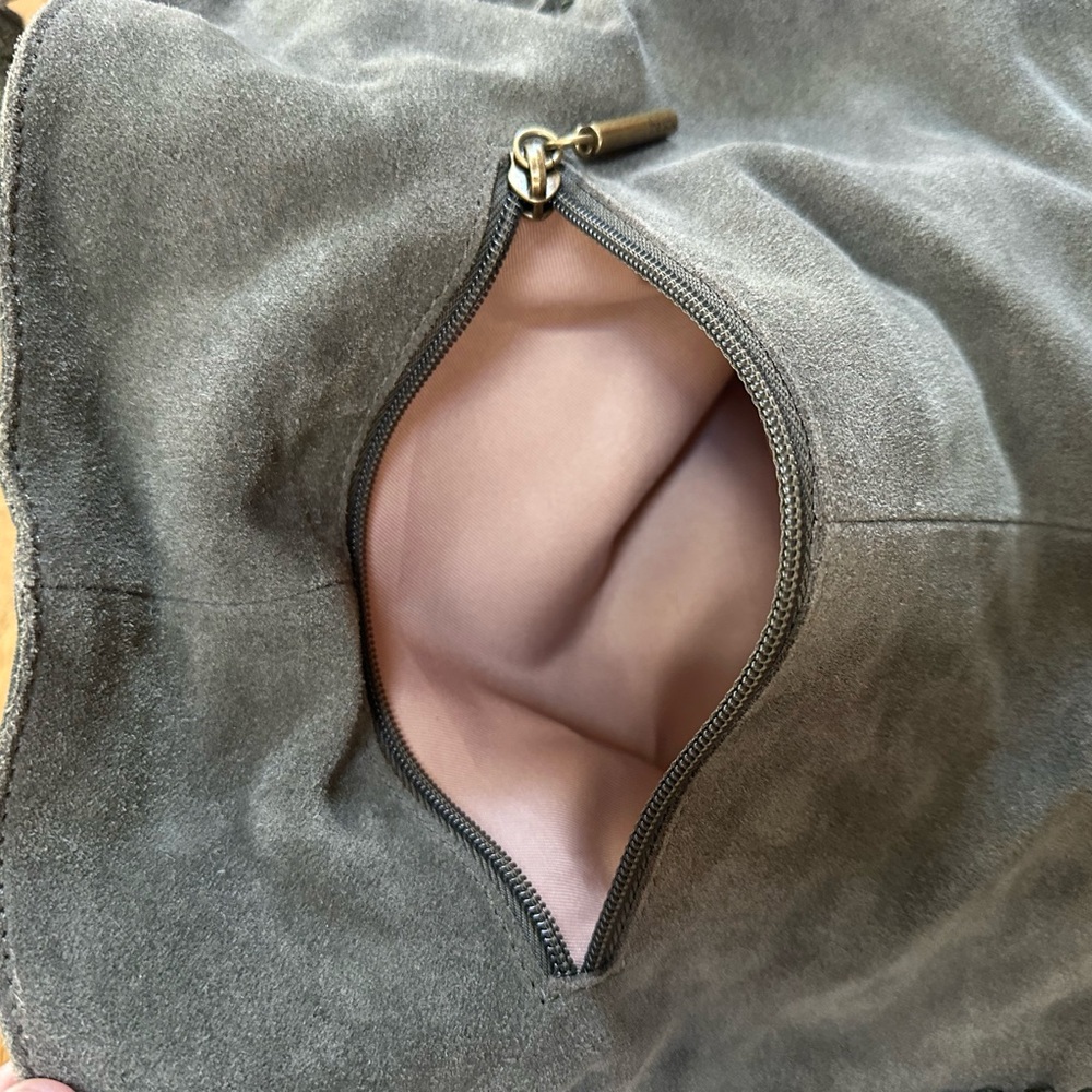 Los Feliz Suede Moss Large Tote Sak - Picture 6 of 7